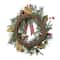 Glitzhome® 24"D Christmas Bell, Pinecone & Berry Bow Wreath